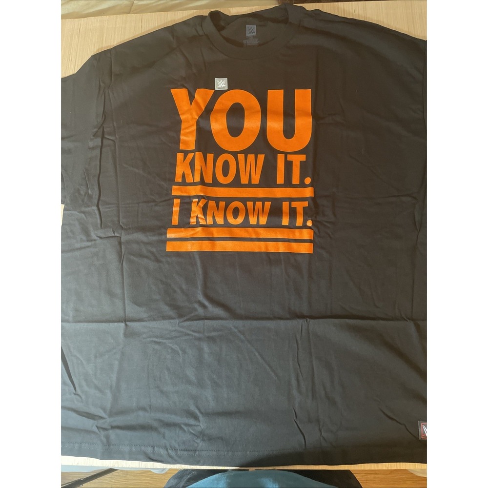 WWE Zack Ryder You Know It Black 4XL T-Shirt Double‎ Sided New Sealed